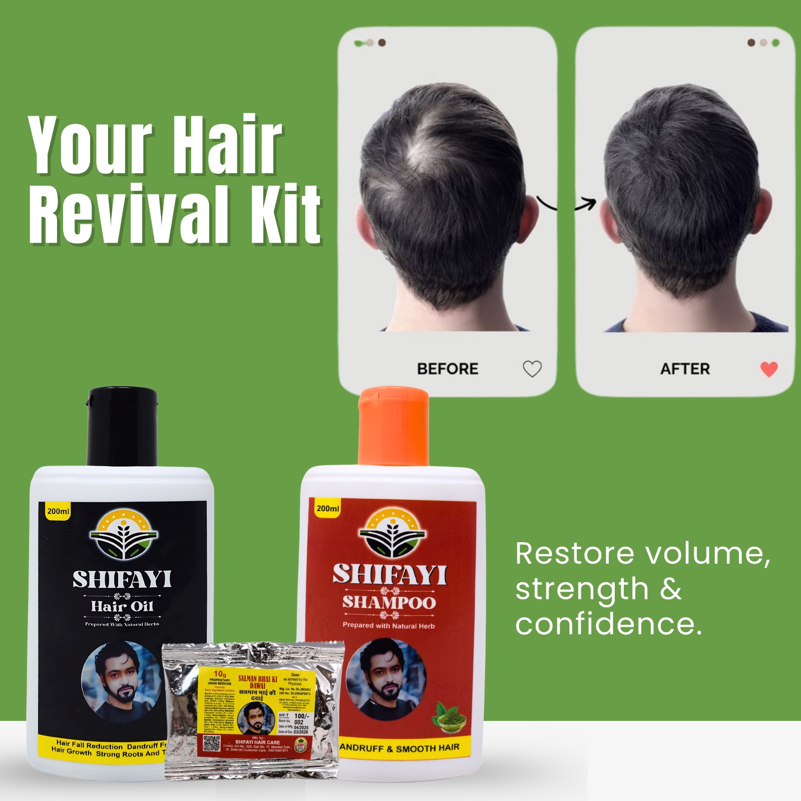 Shifayi Herbal Hair Care kit - Image 2
